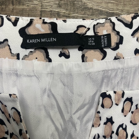 Karen Millen Animal Print Mini Dress Size 6 - Picture 3 of 5